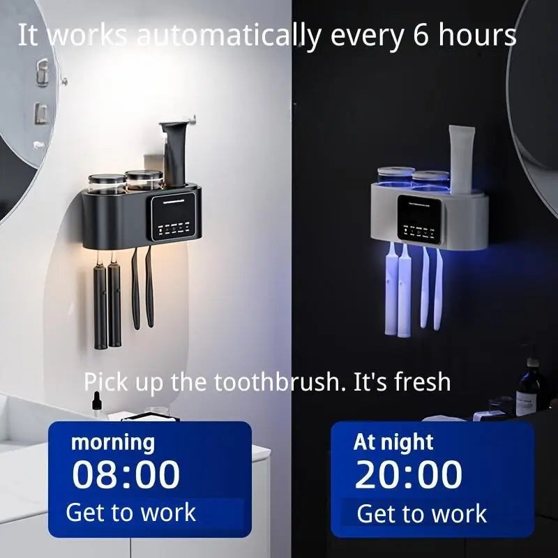 Wall Mounted Toothbrush Holder with Smart Sterilizer