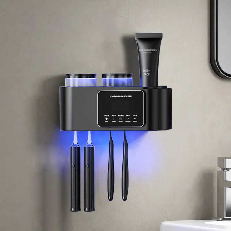 Wall Mounted Toothbrush Holder with Smart Sterilizer