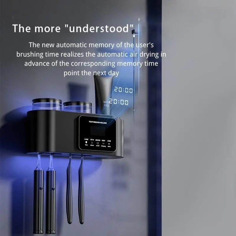 Wall Mounted Toothbrush Holder with Smart Sterilizer