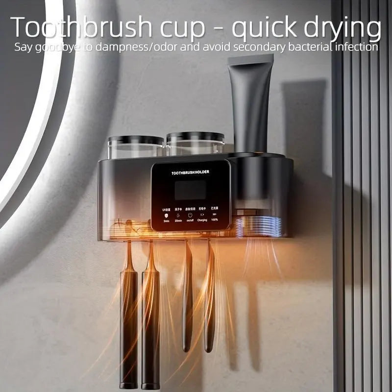 Wall Mounted Toothbrush Holder with Smart Sterilizer
